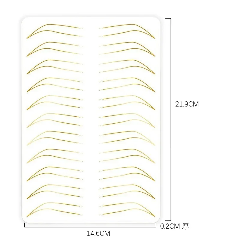 No Ink Required Microblading Thick Tattoo Eyebrow Lips Practice Skin 2 Side Permanent Makeup Lip Training Skin 1pcs