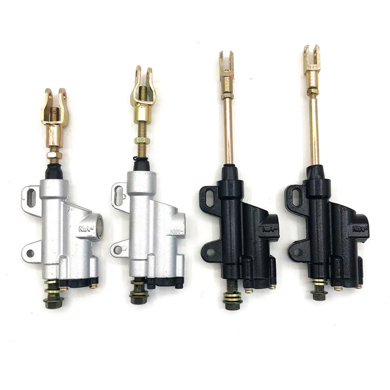 10mmOR8mm BLACK and white REAR PIT DIRT BIKE ATV HYDRAULIC BRAKE MASTER CYLINDER 110cc 125cc 140cc 150cc PITBIKE