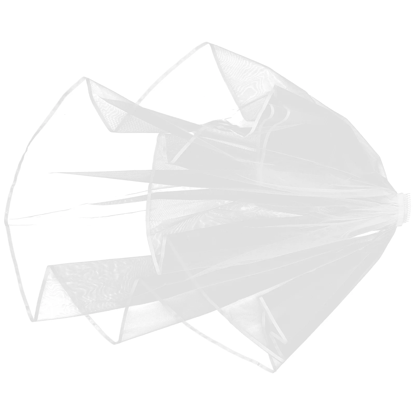 Bridal Veil Wedding Short Tulle Bride Veil Romantic Wedding Veil with Comb Bridal Accessory smile