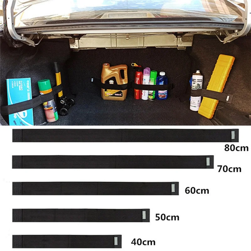 Car Trunk Organizer Elastic Fixing Belt Storage Tapes Belt For Toyota Prado 120 Trunk Subaru Impreza Accessories