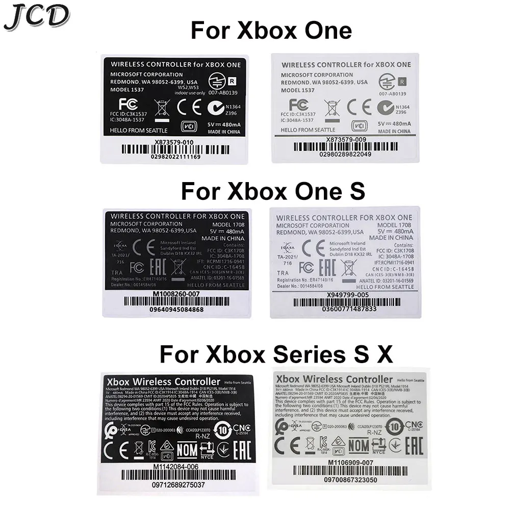 XBOX JCD 2pcs FOR Series S X Skin Sticker Stickers For XBOX ONE Slim/S Elite Controller Handle Sticker Label smile Slim/
