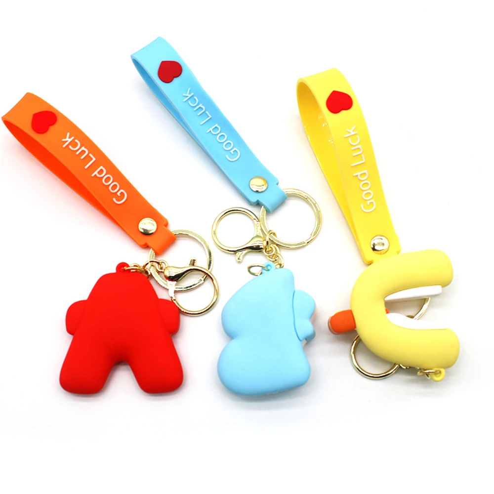 Creative Alphabet Lore Keychains Children Toys English Letters Animal Pendant for Students Bag Accessories Christmas Gifts