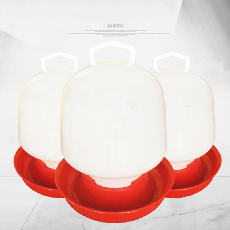 Round Bubble Chicken Drinking Fountain Device Hanging Cup Waterer Bowl Pet Poultry Water Drinker Household Pet Feeding Utensils