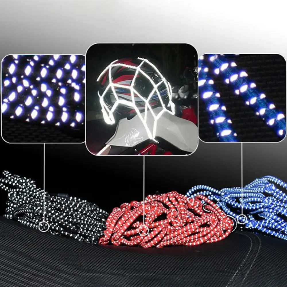 Bungee Net 30x30cm 40x40cm Motorcycle Reflective Helmet Rope Cord Luggage Cargo