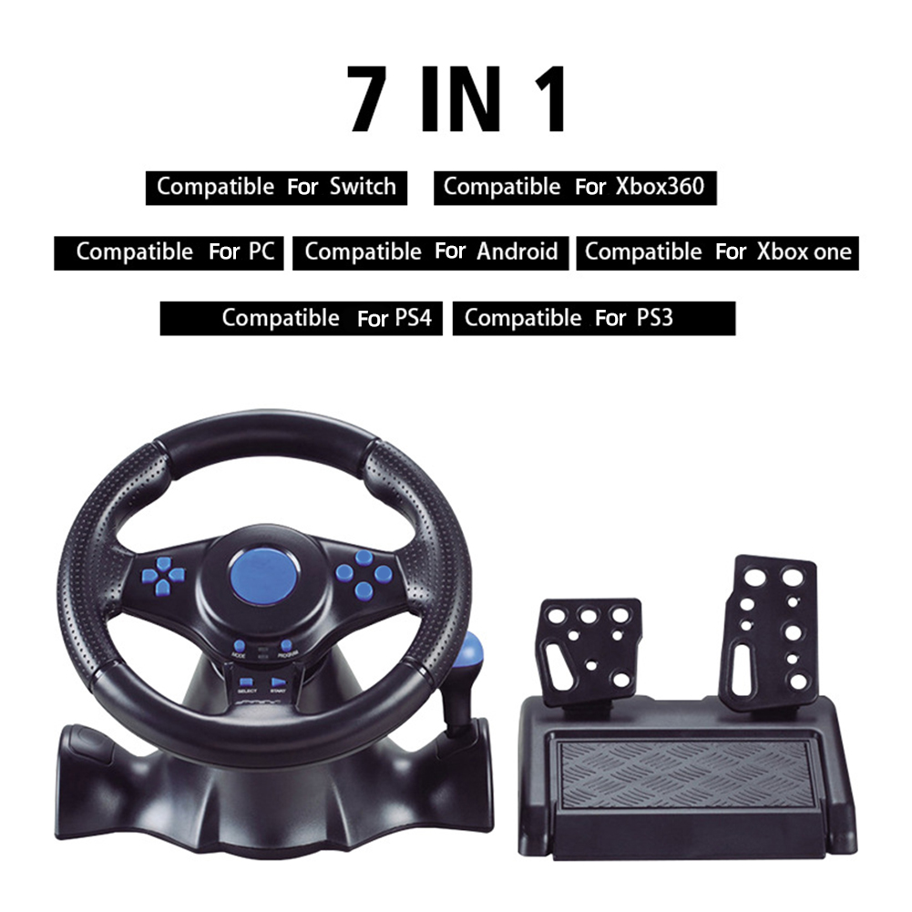 Racing Steering Wheel Dual Clutch Launch Control Computer USB Car Steering-Wheel for Switch/xbox One/360/PS4/PS2/PS3/PC