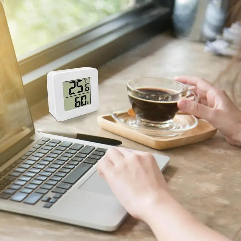 Thermometer LCD Digital Mini Temperature Indoor Room Hygrometer Gauge Sensor Humidity Meter Indoor Thermometer Temperature smile