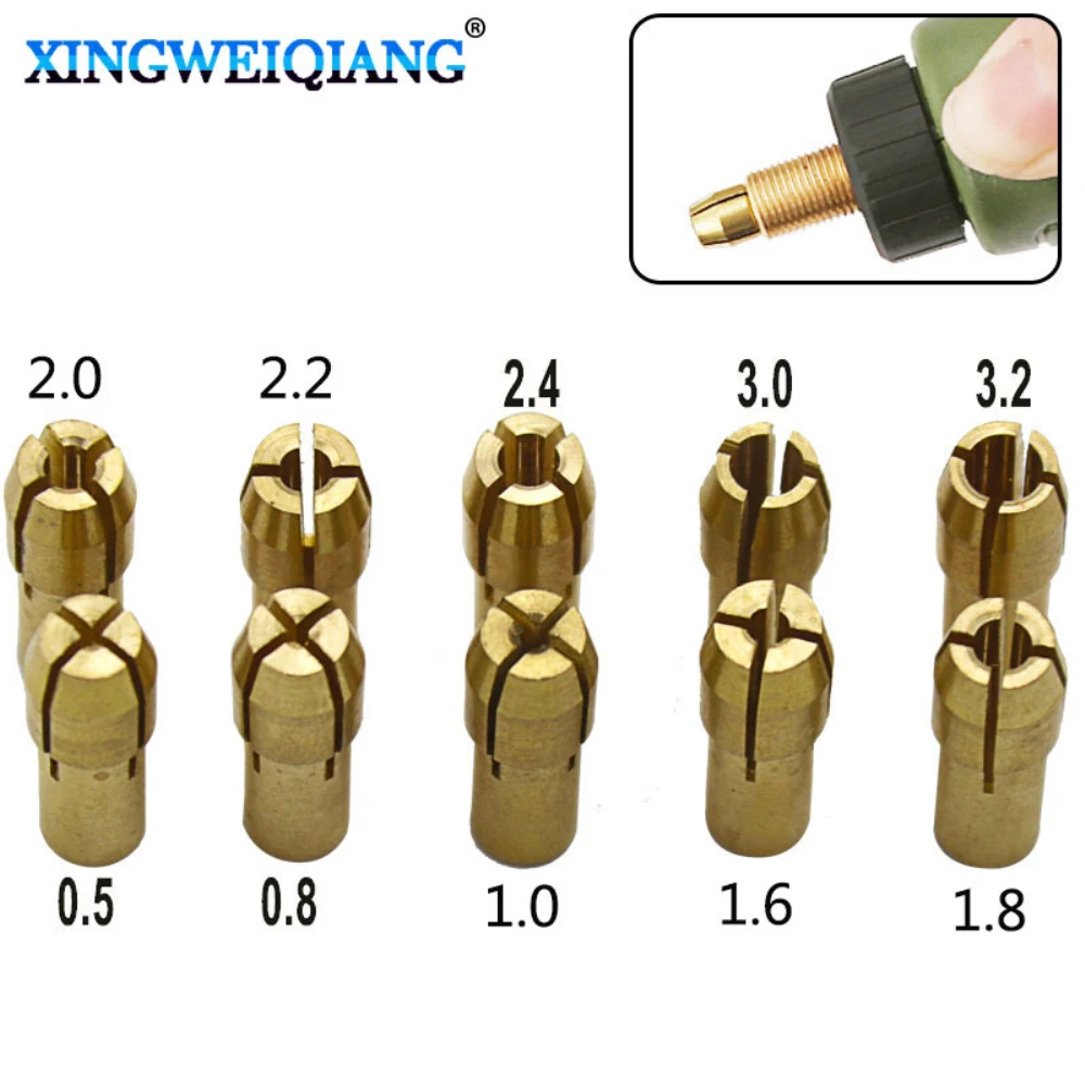 3.0mm Mini Drill Brass Collet Chuck Adapter Micro Dremel Rotary Tool Accessories For Woodworking