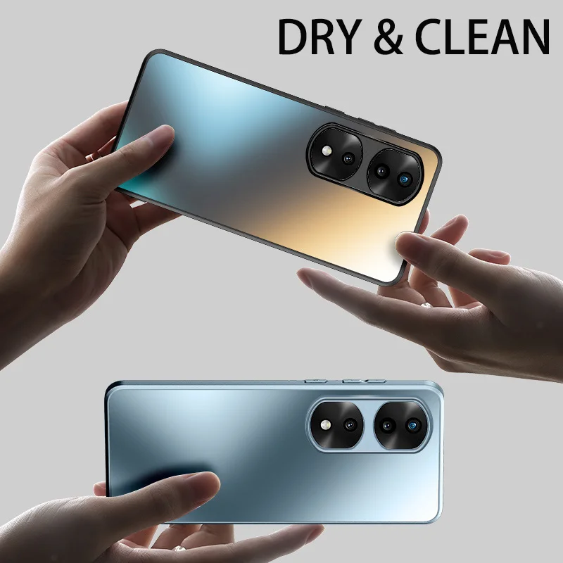 Glitter Slim AG Shockproof Silicone Hard Case For ddmysmile Huawei Honor 50 SE 70 90 Pro Matte Frosted Protective Case Smile