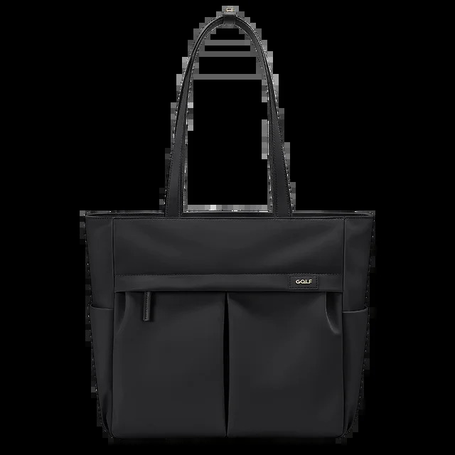 Women Work With Laptop Compartment Pockets Elegant Tote Zipper Khaki Female Shoulder Bag Functional Trend Nylon Zipper Style BagVoyage