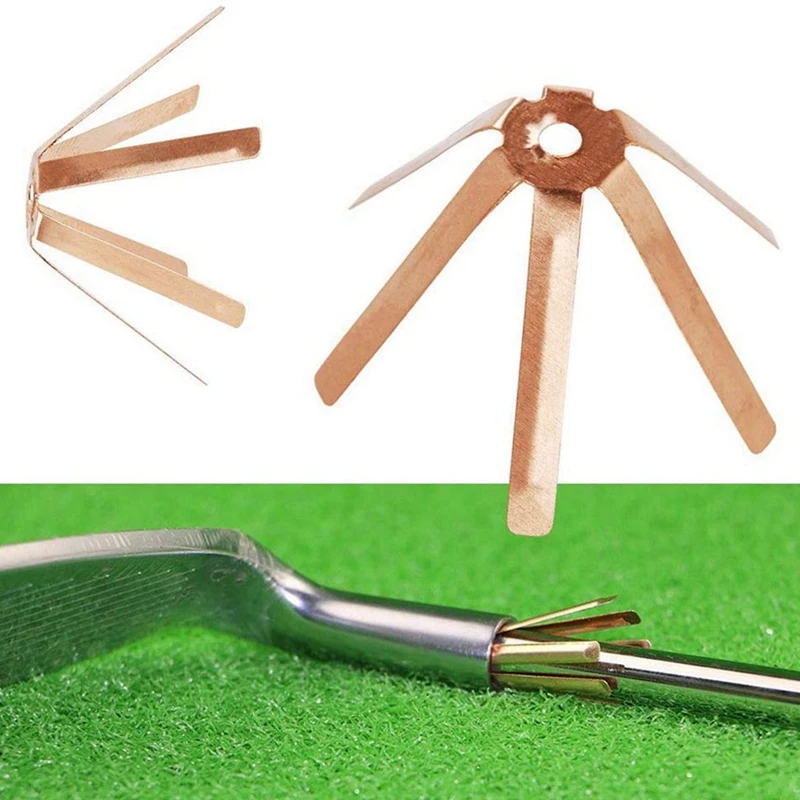 Golf Universal New-40Pcs Brass Adapter Spacer Shims Fit 0.335 Golf Shafts Shim Adapter Golfing Club Shafts Accessories smile