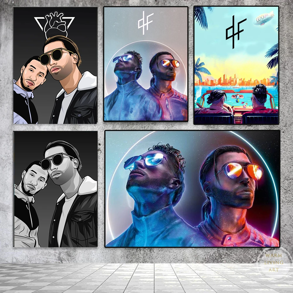 Brothers Pnl Album Two Poster Canvas Painting Rapper ddmysmile Posters And Prints Wall Art Picture For Living Room Home Mural Decoration Smile