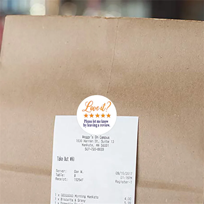Love ? 500Pcs it Please Leave A Review Sticker Thank you Label for Small Shop commodity Packaging Handmade crafts gift stickers smile ?