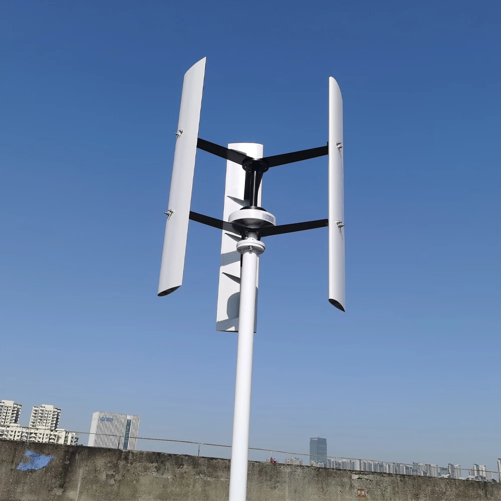 5000w 8000w Vertical Axis Wind Turbine 12V 24V 48V Alternative Energy Generator AC Output Household With Controller Inverter