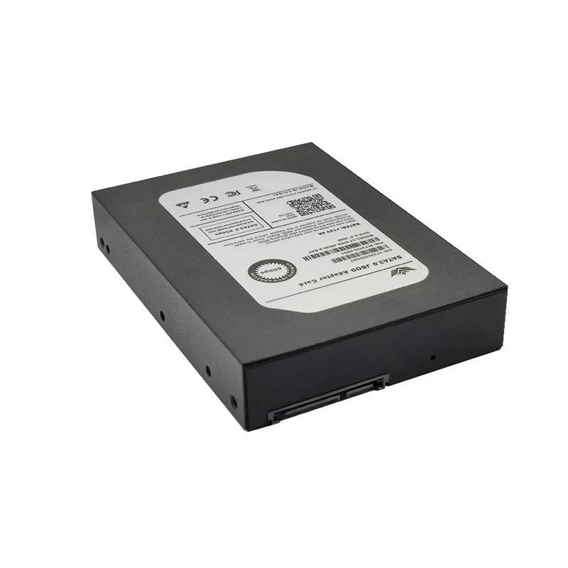 4/5 Metal B+M Port Case Key M.2 SATA SSD to 3.5" SATA3.0 6Gb JBOD Adapter Card With Enclosure Socket M2 NGFF to SATA Adapter Box smile B+M 3.5&qu