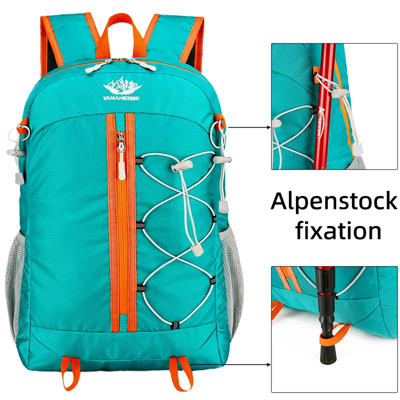 22L Foldable Backpack Portable Folding Mountaineering Bag Ultralight Outdoor Climbing Cycling Travel Knapsack Hiking Daypack smile