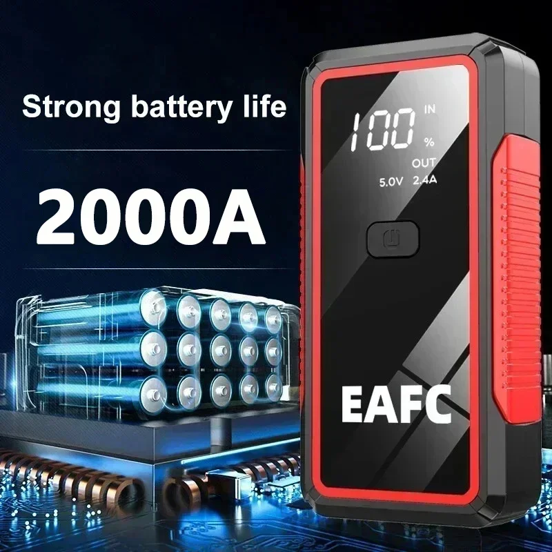 Hot Portable Car Jump Starter Power Bank Car Booster Charger 12V 600/1200/2000A Starting Device Petrol Diesel Car Booster