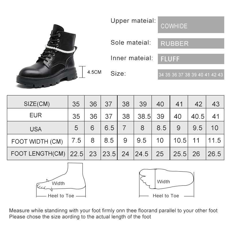 AIYUQI Women's Ankle Boots Winter Large Size Genuine Leather Fashion Beaded Women Short Boots Fur Warm Women's Booties