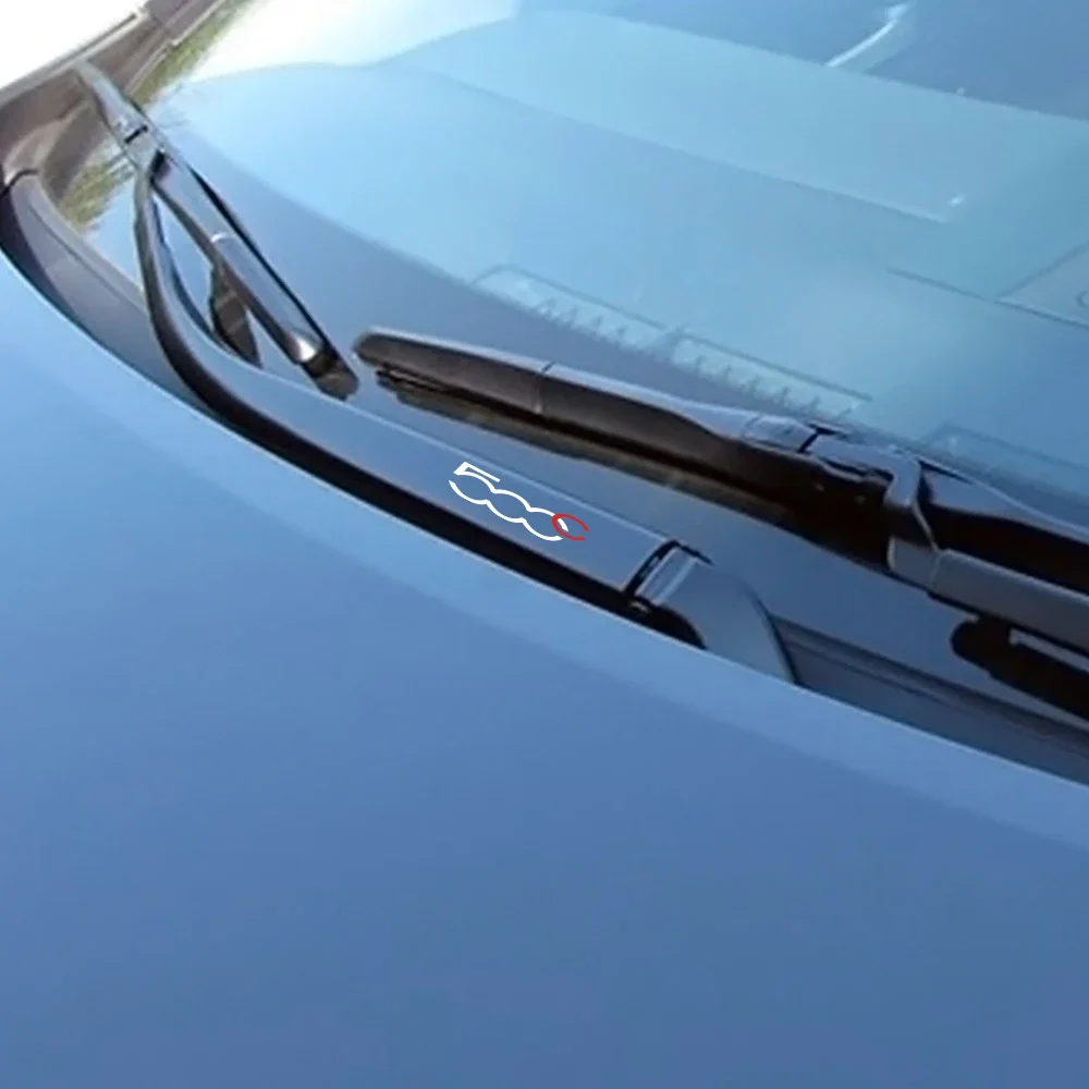 4PCS 2025 Car new Window Wiper Sticker For Fiat 500 500C 2012 500X 500L Abarth 695 Reflective Auto Sport Decor Decal Tuning Accessories