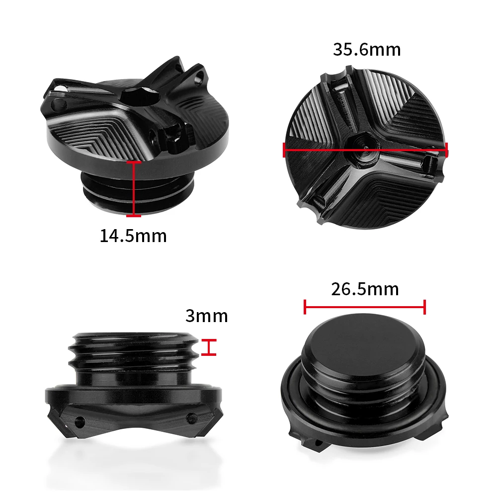 New For YAMAHA TENERE 700 Tenere700 XTZ700 2019-2021 2020 Motorcycle Engine Oil Filter Cup Plug Cover Screw Aluminum Accessories