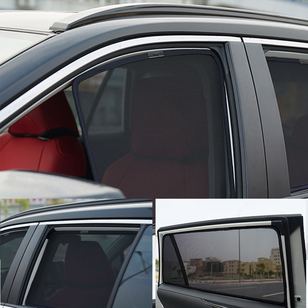 For XC40 2018-2023 2024 Rear Side Window Sun Shade Visor Car Sunshade Accessories Front Windshield Mesh Vehicle Curtain