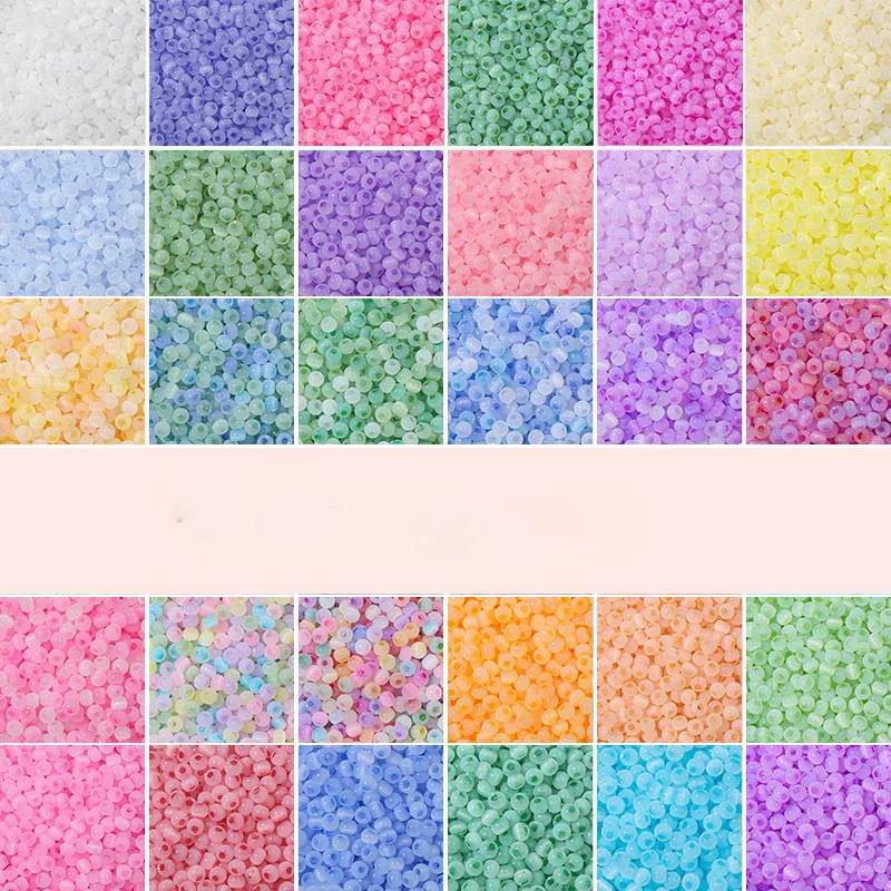 Opal Cat Eye Charm Czech Glass Seed Beads For Jewelry Making DIY Bracelet Necklace Bag Clothes Sewing