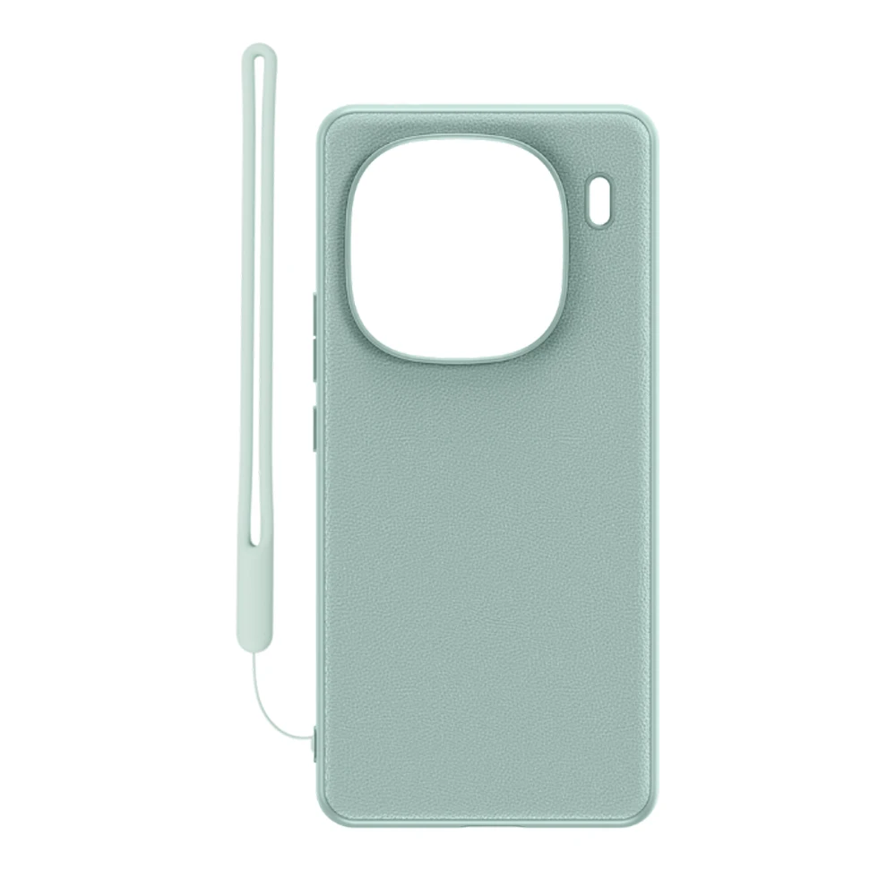 100% Original iQOO 12 Pro Case Leather PC TPU Protective Phone Cover With Lanyard Case For iQOO 12 12Pro