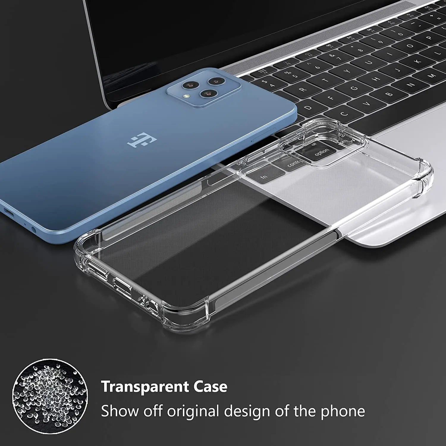 5G 6 Fit REVVL Case,Clear Anti-slip Shockproof Durable Flexible TPU Soft Case Cover for T-Mobile REVVL 6 Pro 5G (2022) smile ()