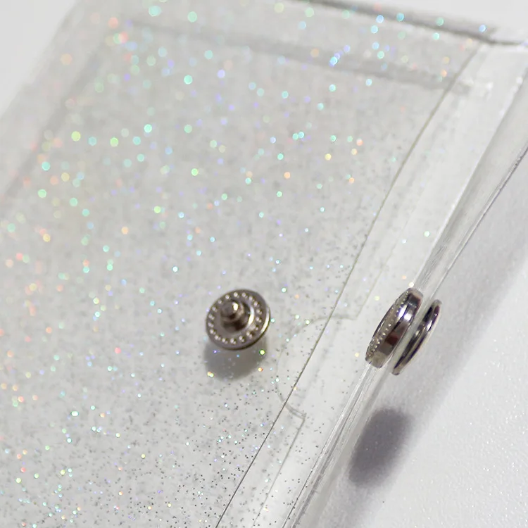 Ins Transparent Card Bag Student Coin Purse Girls Card Cover Keychain Meal Bus Card Bank smile