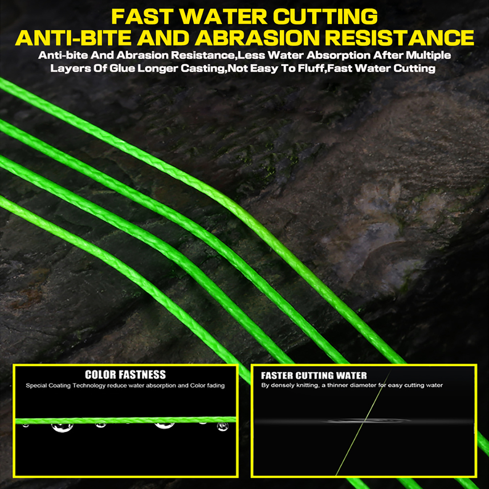 Casting Carp Fly Long Fishing Line ddmysmile 9/12 Strands PE Multifilament 300M Premium Braided Ocean Jig Wire 20-120Lb 0.14-0.55Mm Smile