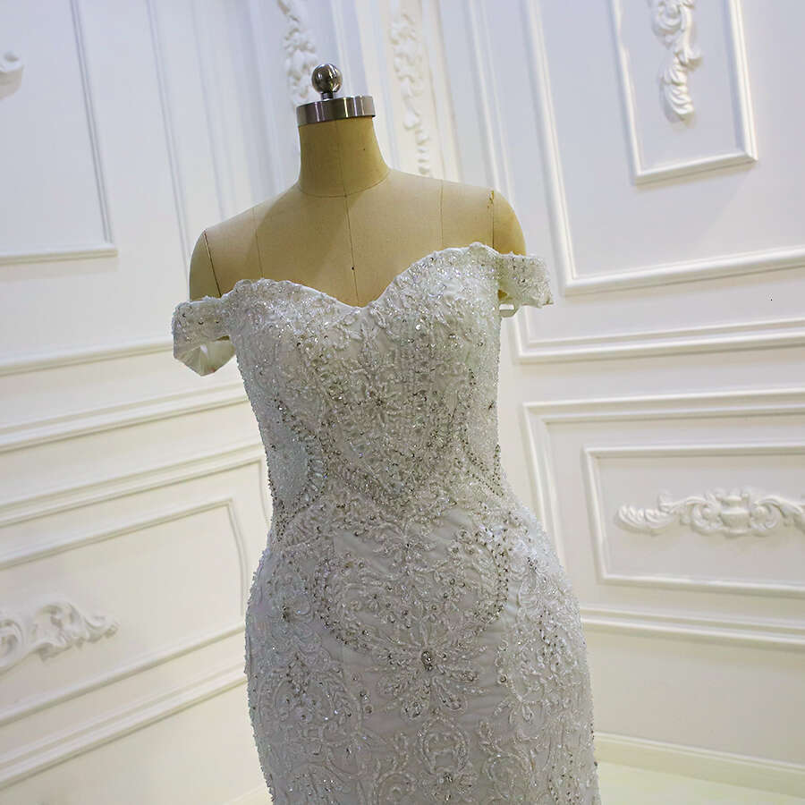 3D Wers Am1431 Off The Shoulder 2 In 1 Ball Gown Wedding Dress