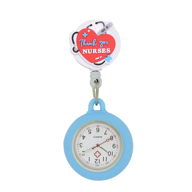 Medical YIJIA Retractable Badge Reel YOYO Watche for Nurse with Silicone Case and Luminous Pointer smile