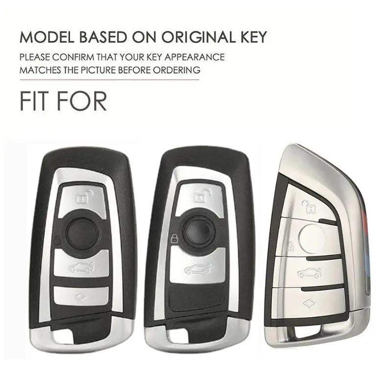 case key Leather car For X1 X3 X5 X6 X7 F20 F15 F16 F48 G20 G30 G01 G02 G05 G11 G32 1 3 7 Series Keychain Suede Accessories smile