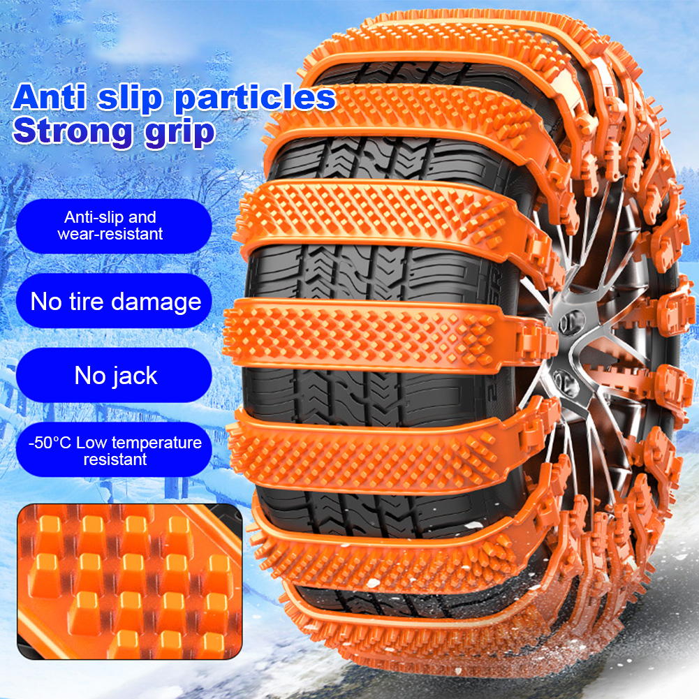 Cable Ties Car Winter Anti-Skid Tyre Chains Outdoor Snow Tire Anti Skid Chain Emergency Antiskid Accessories