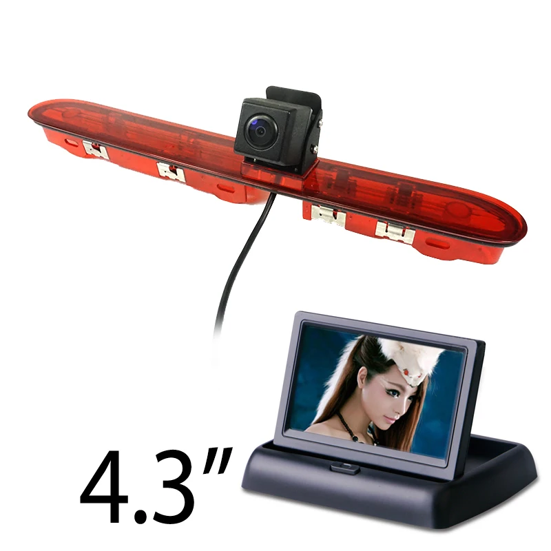 car Brake HD rear light camera for Peugeot expert Traveller citroen jumpy spacetourer toyota proace parking camera monitor kit smile