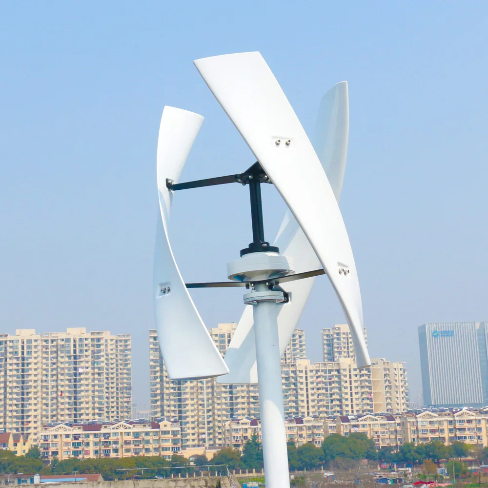 BeiGood 10000W Vertical Axis Wind Turbine Generator 10KW 24V 48V 96V 220V Low Noise Windmill for Home Boat Farm