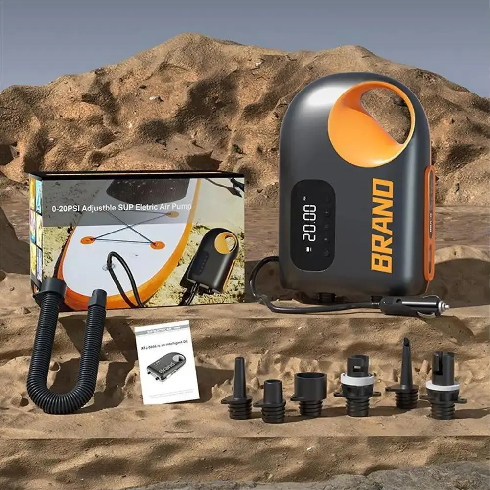 20 PSI Protable Air Pump Inflatable Sup Pump Electric Inflatable Deflatable Air Inflator for Outdoo Paddle Board Boat Kayak