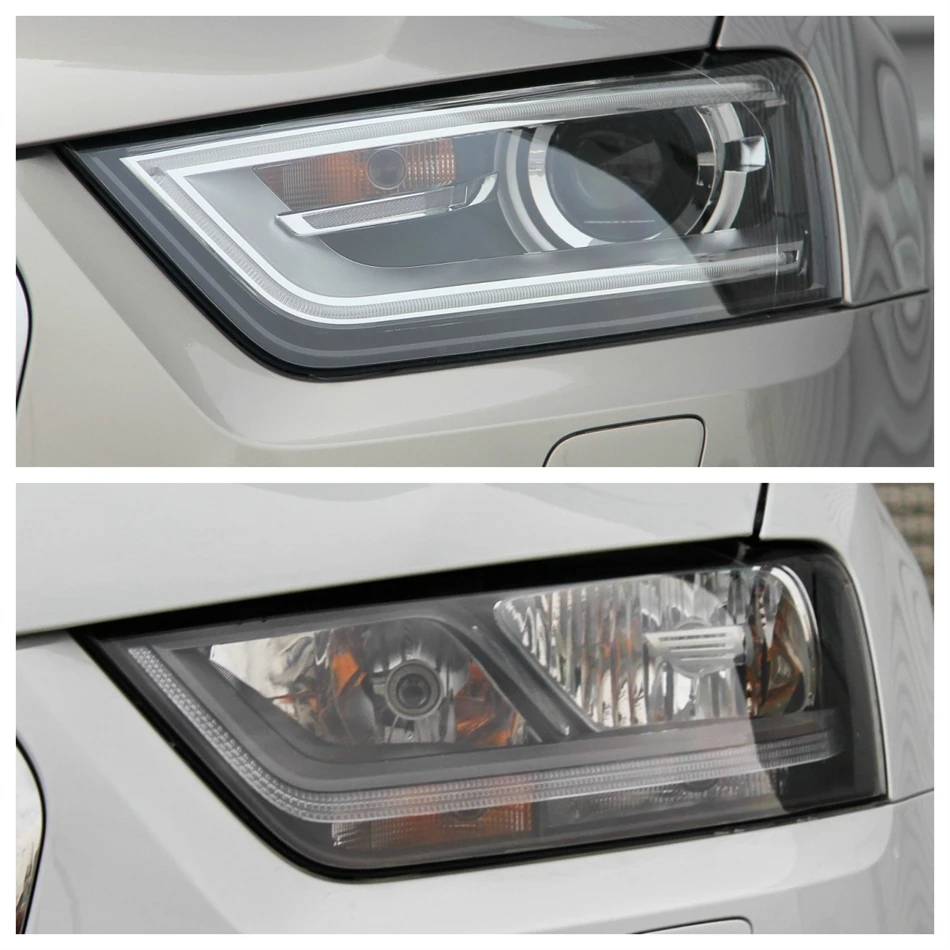 For Audi Q3 2010 2011 2012 2013 2014 2015 Transparent Headlight Cover Lampshade Lamp Lens Shell Headlamp Housing Plexiglass