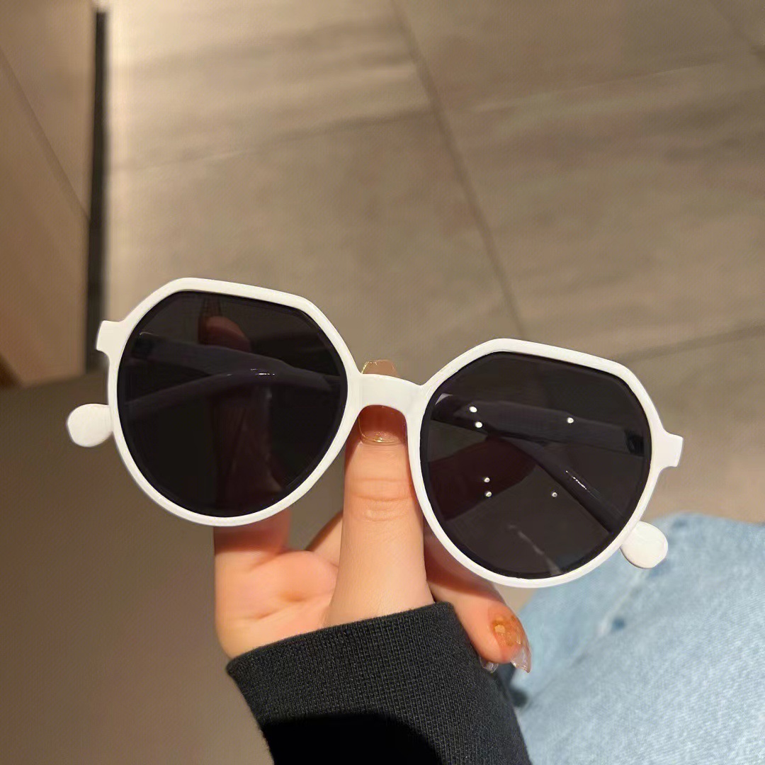 D0097 new high-end sunglasses, Polaroid lenses, women's frame, men's retro metal sunglasses, millennium spicy girl style frame, European and