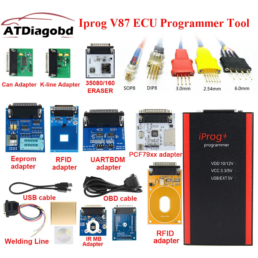 Best Quality V87 Iprog+ Key Programmer Support IMMO + Reset Iprog Pro Till 2019 Replace Carprog