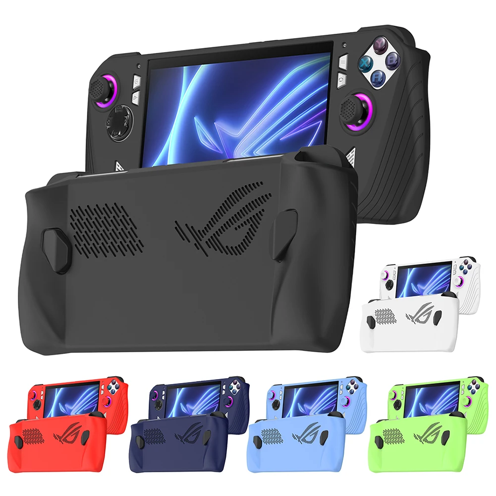 Soft Case Game Console Silicone Shell Sleeve Anti-Scratch Protector Cover Sleeve Dustproof Game Accessories ddmysmile For ASUS ROG Ally Smile