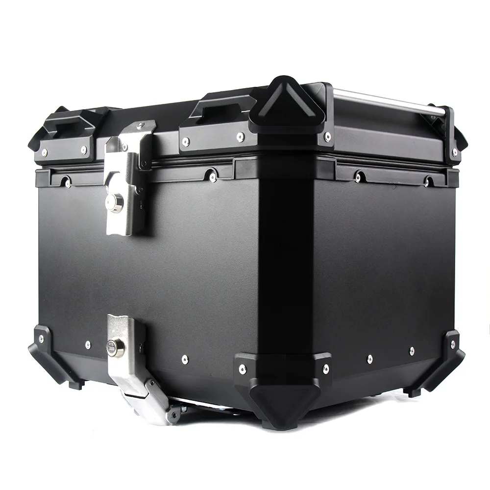 40L 50L 60L Motorcycle Trunk Rear Tail Luggage Box Storage Helmet Top Case Holder Lock Aluminum Toolbox Moto Topbox Accessories