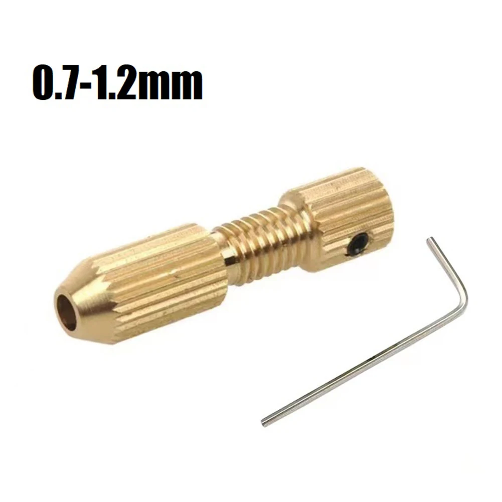 Drill Collet 2pcs/set Brass Chucks 2.0mm Shaft Hole Brass Motor Shaft Clamp For Electric Motor Shaft Drill Bit Tool Chuck Adapte smile