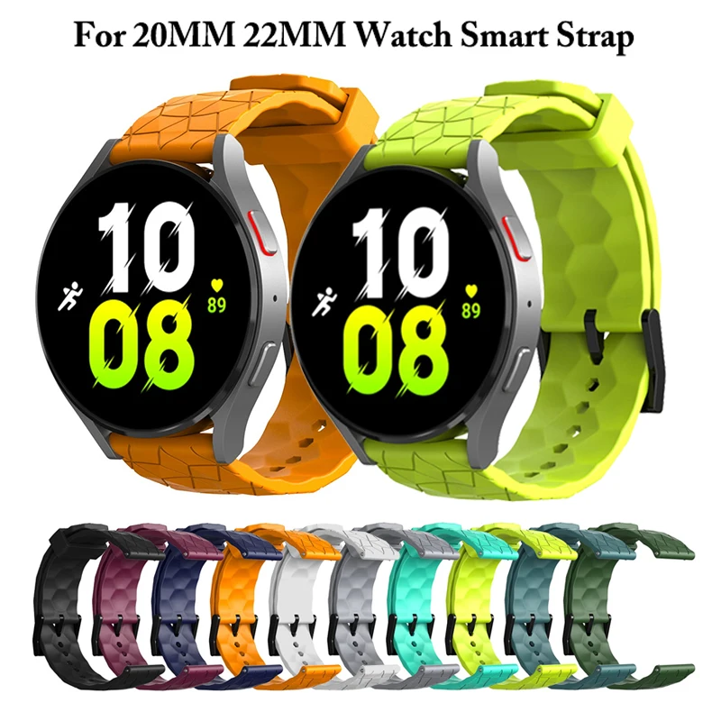 20mm Band for 22mm Samsung Galaxy Watch 3/46mm/42mm/active 2/46 Gear s3 Frontier/S2/Sport silicone bracelet Huawei GT 2/2E strap smile