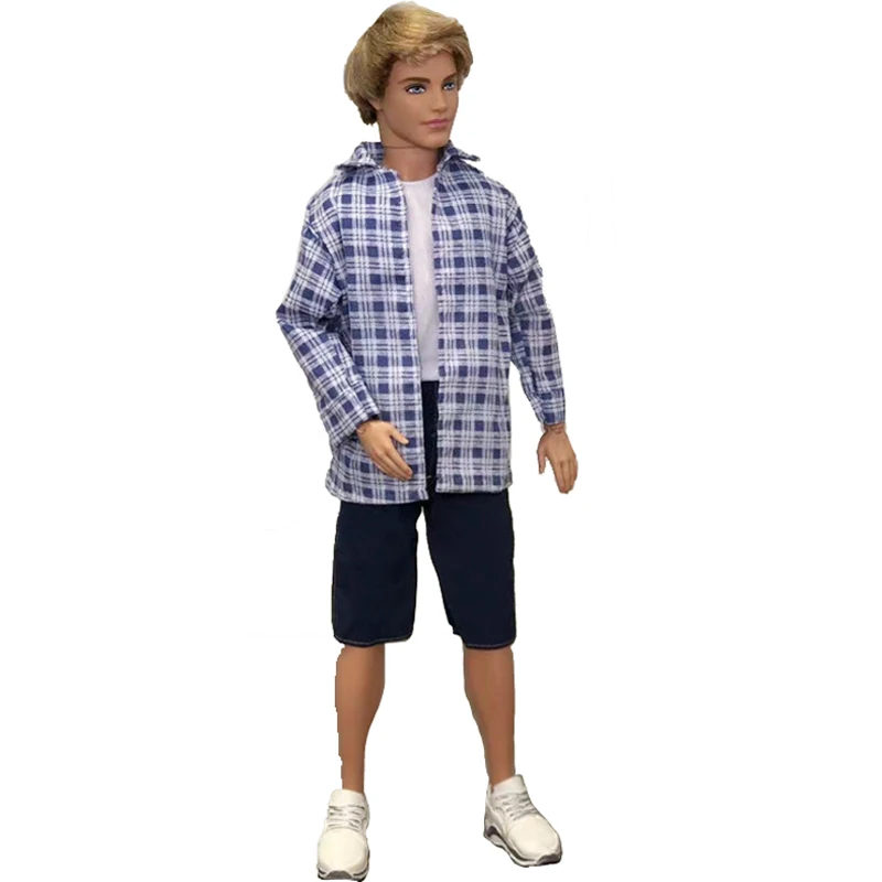 Ken Clothes 1Set Doll Suit Handmade T-Shirt Hoodies Jacket Casual Wear Ken The Boyfriend Doll ddmysmile Clothes For Doll Accessories Smile