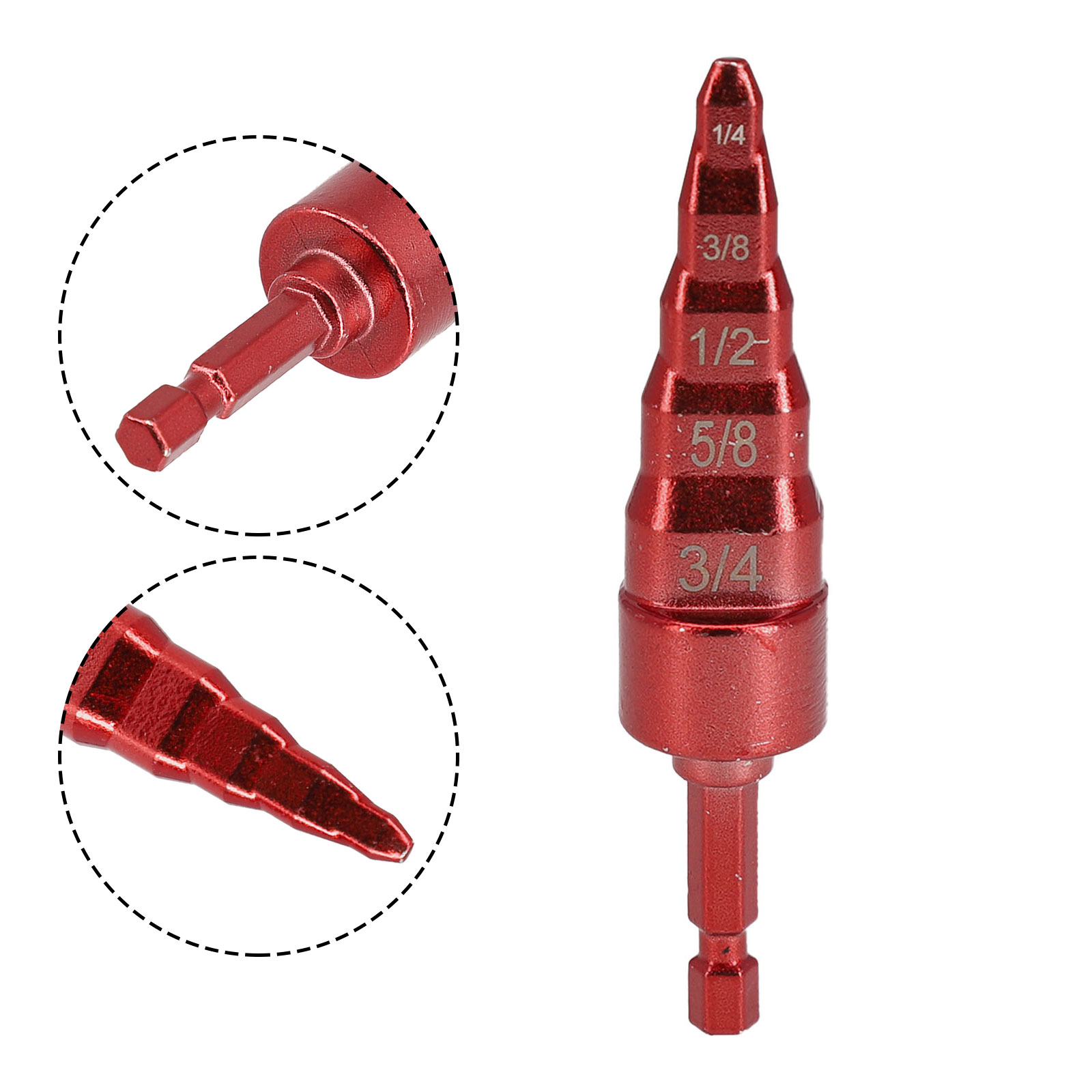 Air Conditioner Copper Pipe Expander Swaging Drill Bit Hex Shank Electric Drill Bit Flaring Tools 1/4 3/8 1/2 5/8 3/4 Inch