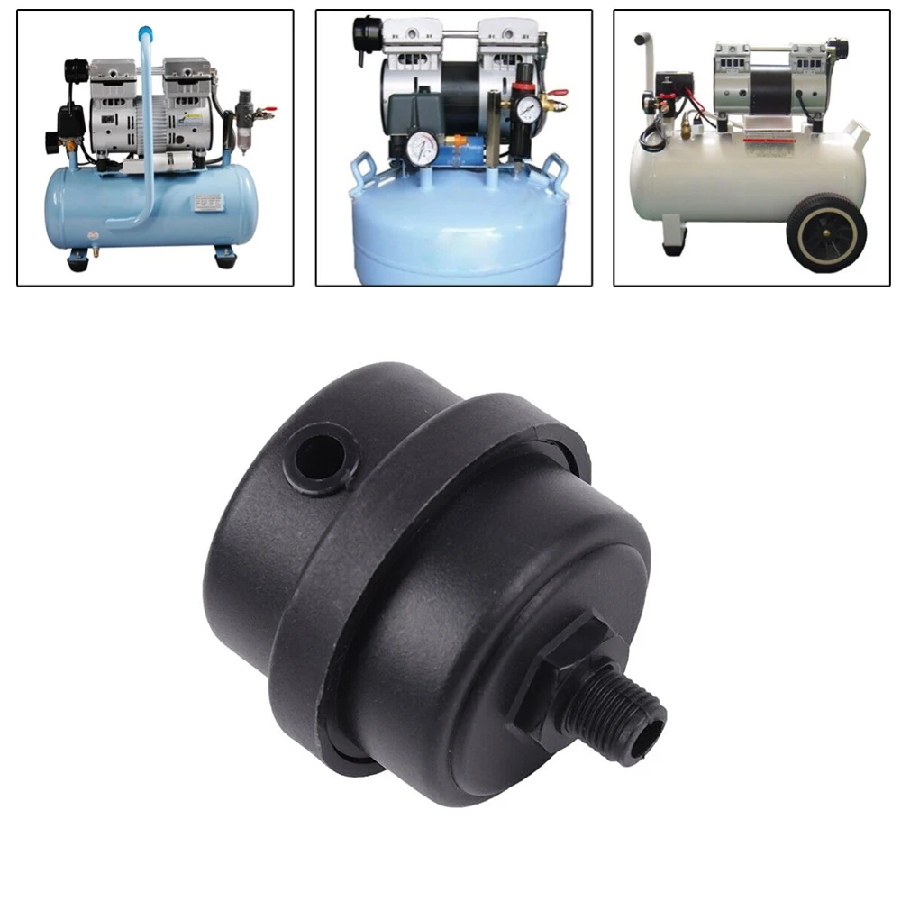 12mm/20mm Air Compressor Muffler 1/2'' 1/4'' Thread Air Filter Parts Metal Air Compressor Intake Filter Noise Muffler Silencer