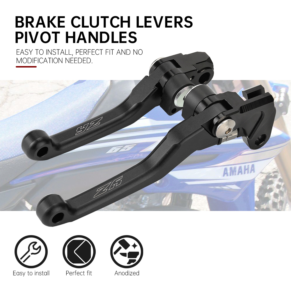 Pivot Brake Clutch Levers For YAMAHA YZ65 YZ80 YZ85 YZ125 YZ250 YZ 65 80 new 85 125 2025 250 450 F X FX Motorcycle Dirt Pit Bike Handles