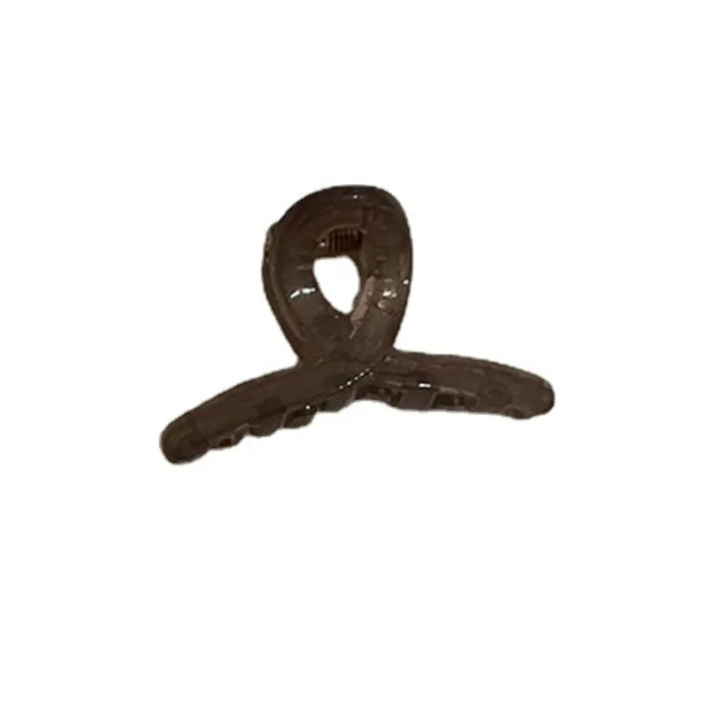 Claw Hair 2PCS Small Jelly Color Acrylic Crabs For Hair Geometric Cross Hair Clamps Girls Bang Hairpin Headwear Accessories smile