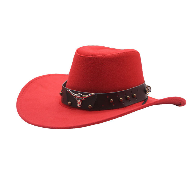 Wide Brim Hats Bucket 2 Size Women Men Hollow Western Cowboy Hat With Tauren Belt Winter Autumn Jazz Outback Toca Sombrero Cap 5658CM 230504