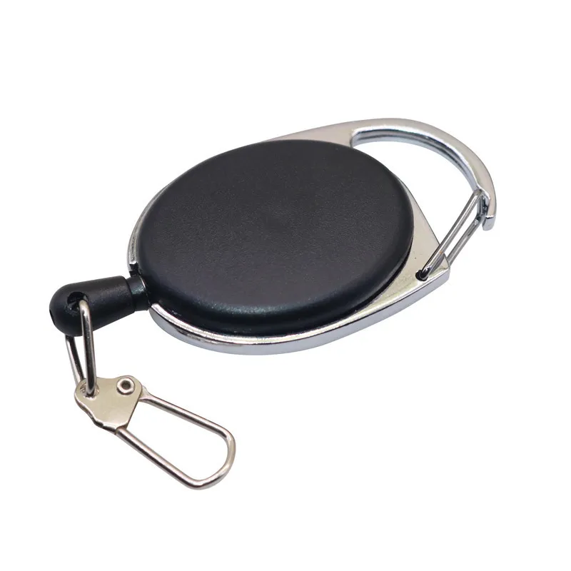 1 Pcs Telescopic Keychain Creative Adjustable Buckle Keyring Anti-lost aAti-theft Wire Rope Buckle Outdoor Tool Spring Keys Ring